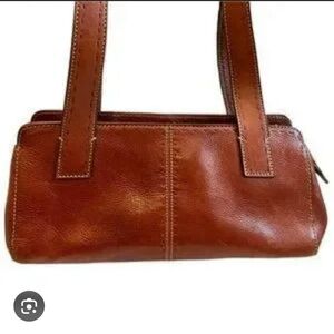 Fossil Rich Brown Leather Shoulder Bag